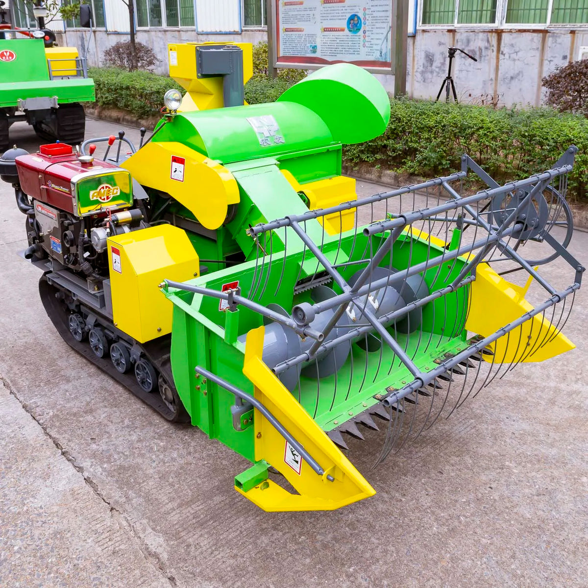 Machine Moissoneuse Mini Moissonneuse-Batteuse Agricole Multifonction pour Riz et Blé ...