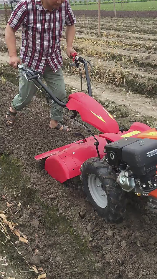 Motoculteur Polyvalent 420CC avec Transmission à Engrenages Direct