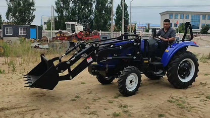 Mini Tracteur 4x4 504 avec Chargeur Frontal pour Agriculture et Jardinage