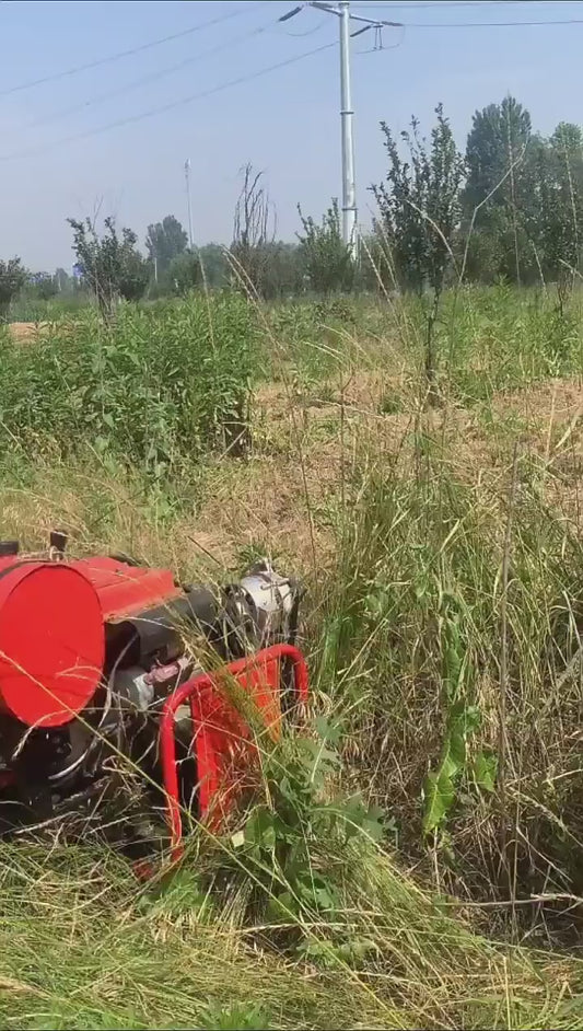 Cultivateur Agricole Multifonction Automatique sur Chenilles avec Télécommande