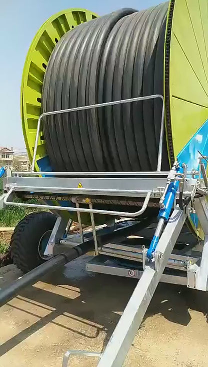 Système d'irrigation automatique professionnel avec pompe et enrouleur 300m