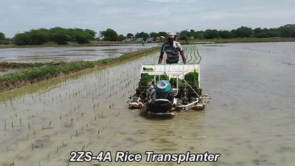 Transplanteur de Riz Professionnel 4 Rangées - Machine Agricole Haute Performance