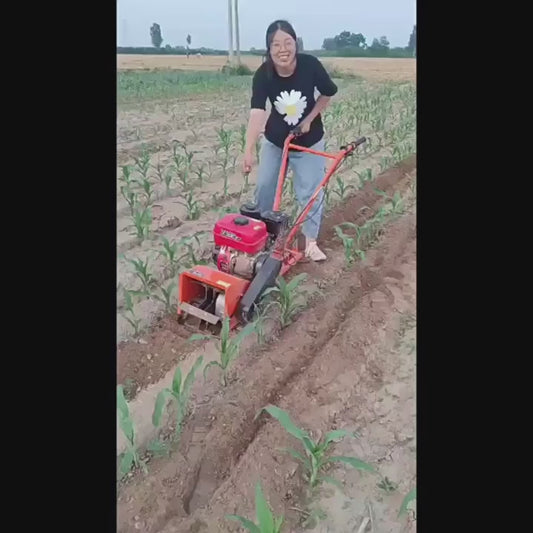 Motoculteur à Essence Portatif - Outil de Jardinage Professionnel Agricole